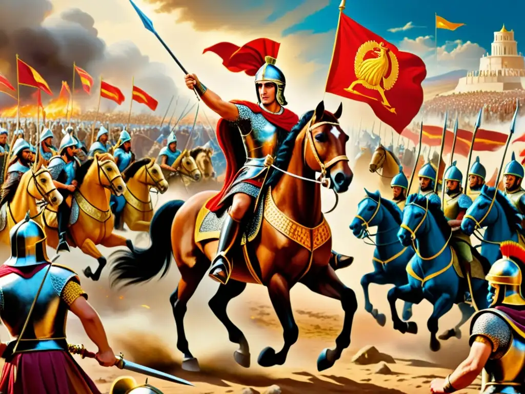 La grandiosa conquista de Alejandro Magno frente al Imperio Persa cobra vida en esta vibrante escena histórica