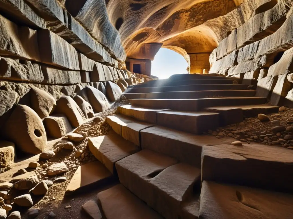 Misteriosas cámaras subterráneas de Anatolia: arte antiguo Descubre las moradas subterráneas de civilizaciones antiguas en Anatolia: pasadizos iluminados, misteriosos grabados y atmósfera cautivadora